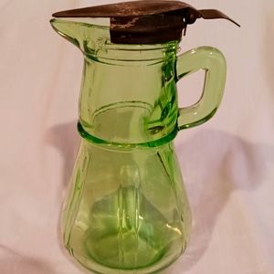 Vintage Uranium Syrup or Creamer Pitcher